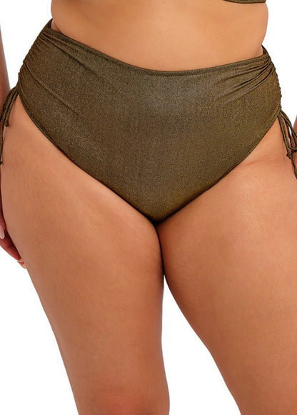 Sunset Shimmer Adjustable Bikini Brief in Gold Rush - Elomi