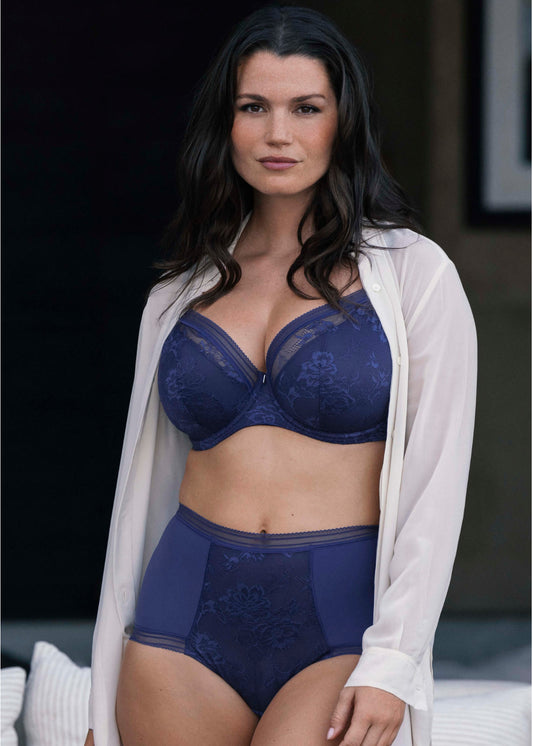 Fusion Lace Full Cup Side Support Bra In French Navy - Fantasie