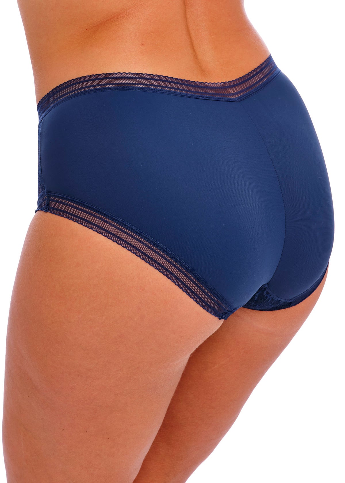 Fusion Lace Brief In French Navy - Fantasie