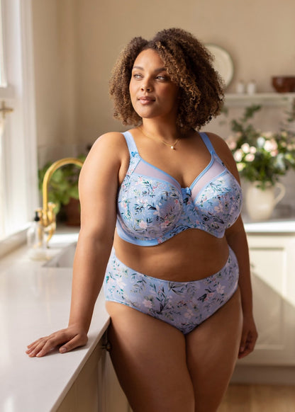 Kayla Full Brief in Cornflower - Goddess