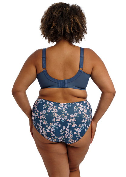Kayla Full Brief In Teal Blossom - Goddess