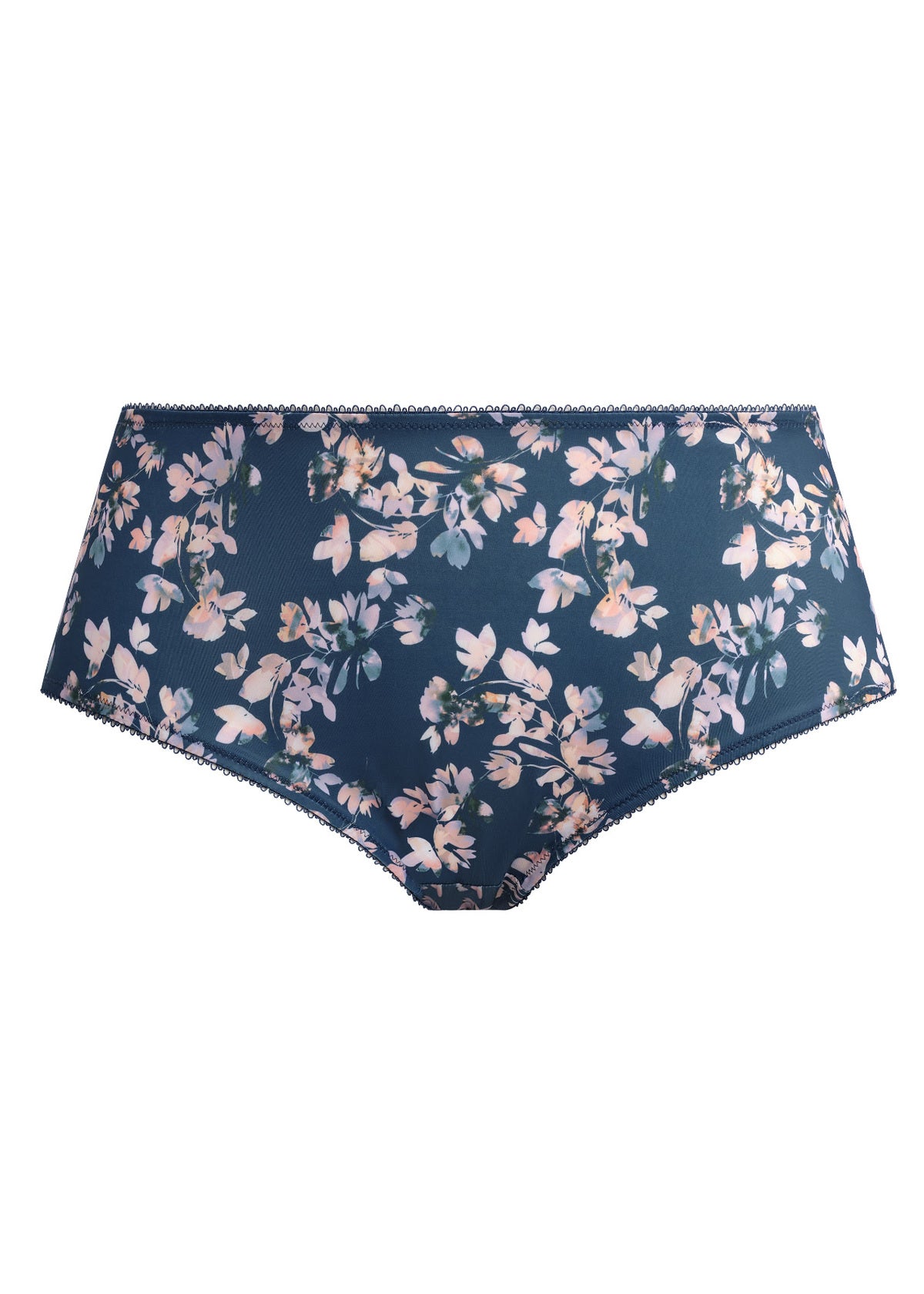 Kayla Full Brief In Teal Blossom - Goddess