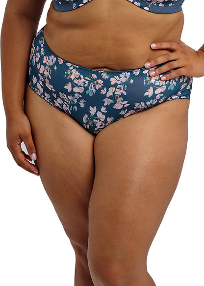 Kayla Full Brief In Teal Blossom - Goddess