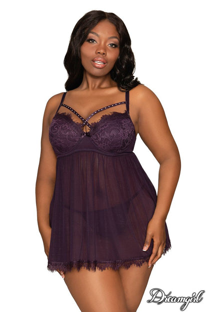 Strappy Stud Babydoll - Dreamgirl