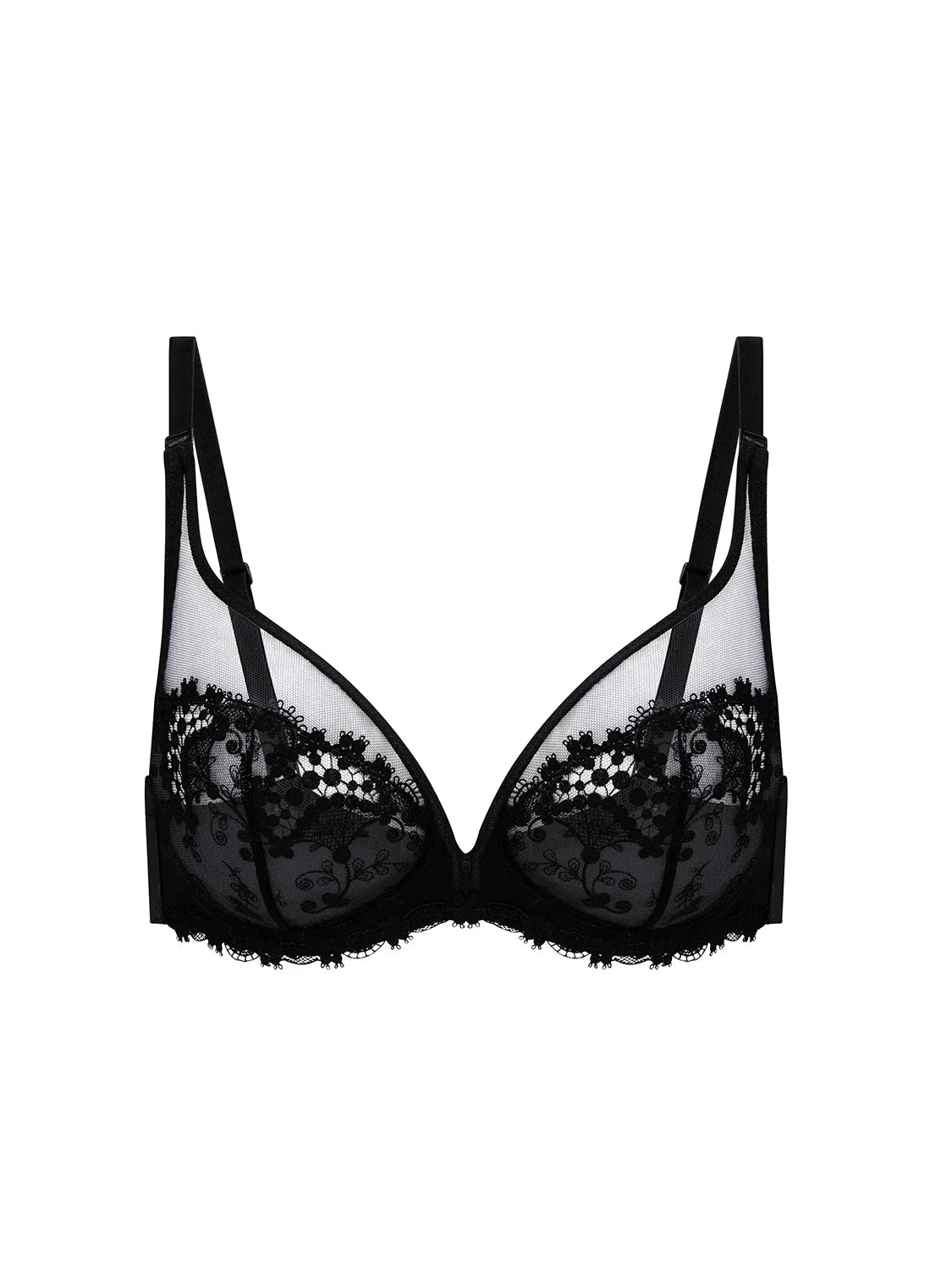 Wish Full Cup Plunge In Black - Simone Perele
