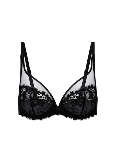 Wish Full Cup Plunge In Black - Simone Perele