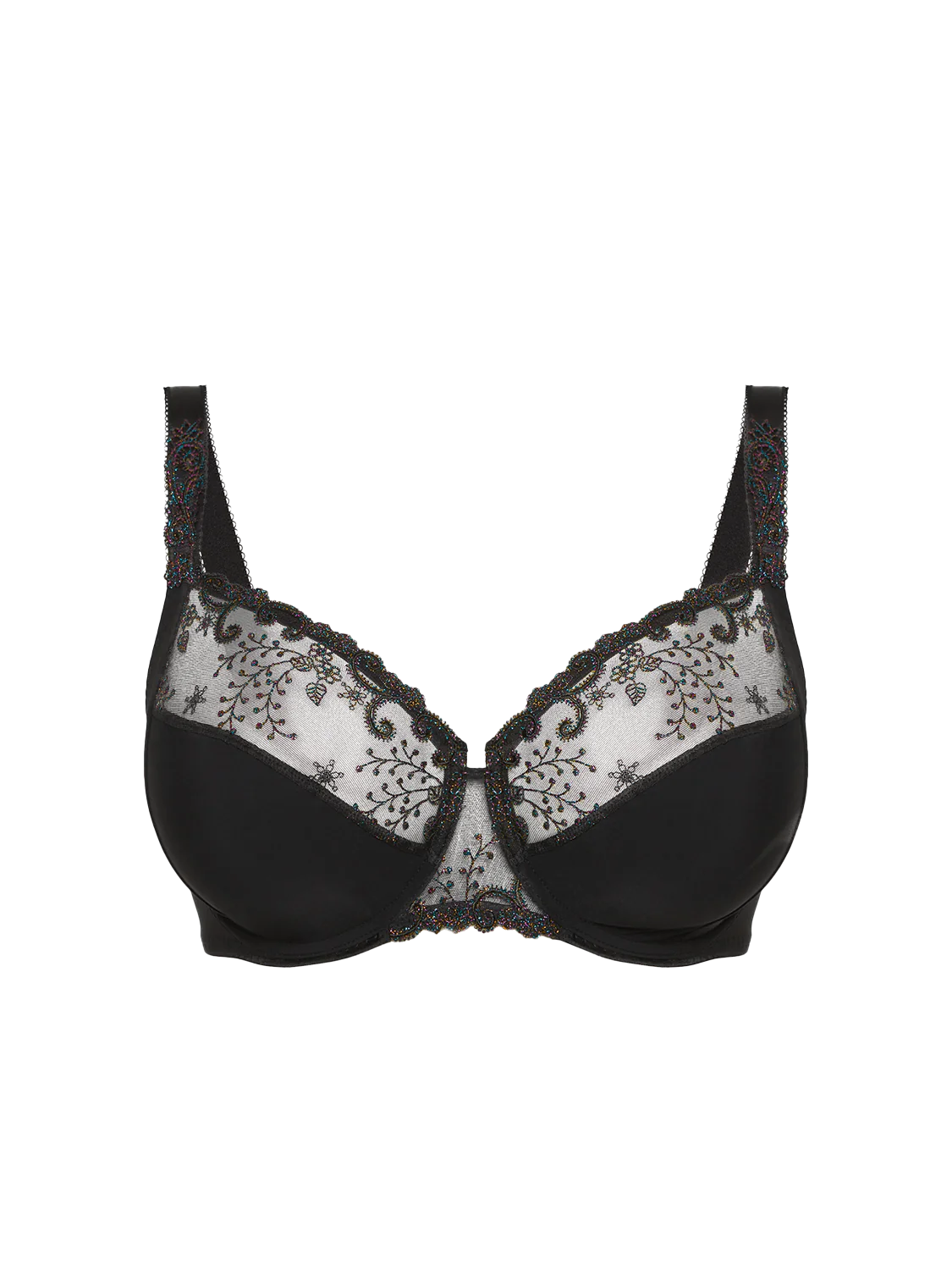 Delice Full Cup Support Bra In Noir Gem - Simone Perele