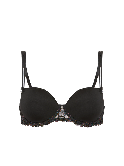 Delice Squared Neckline Spacer Bra In Noir Gem - Simone Perele