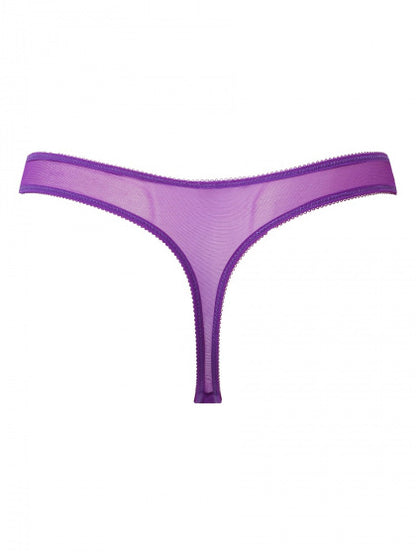 Glossies Lace Thong In Ultra Violet - Gossard