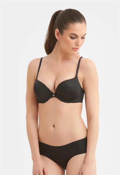 Allure Light Push Up Bra In Black - Montelle