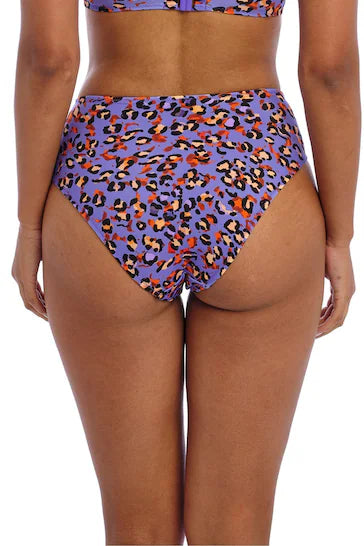 Santiago Night High Waist Bikini Brief In Leopard