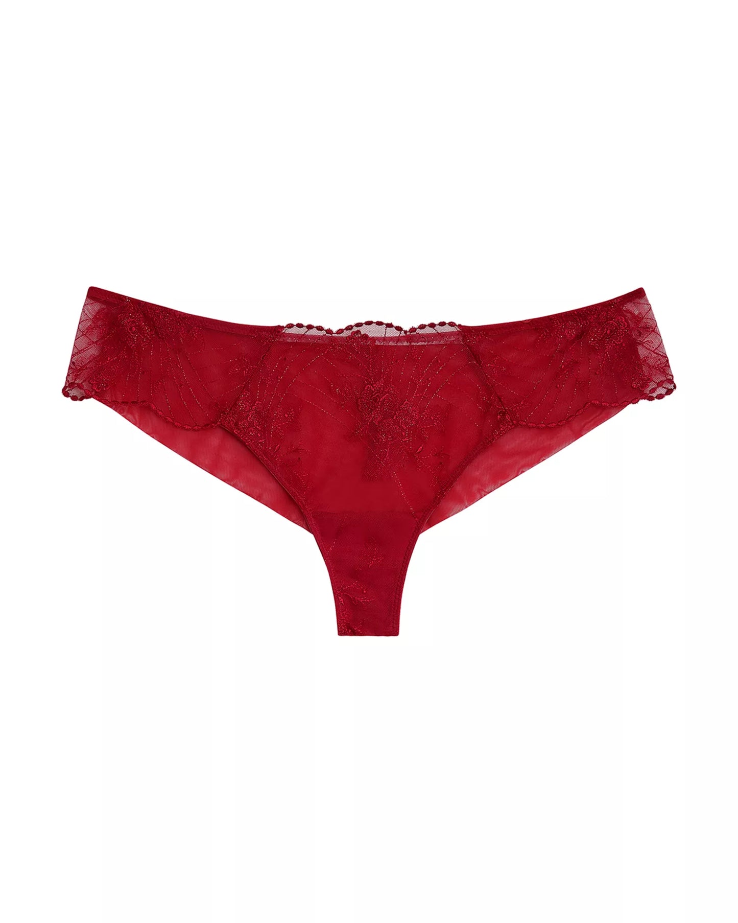 Midnight Soiree Tanga In Regina Red - Wacoal