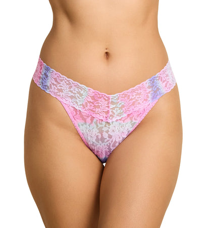 Original Rise Signature Lace Thong in Rem - Hanky Panky