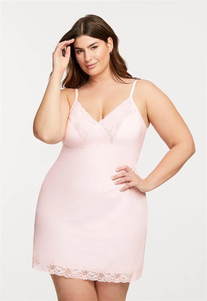 Full Bust Support Chemise In Blush - Montelle