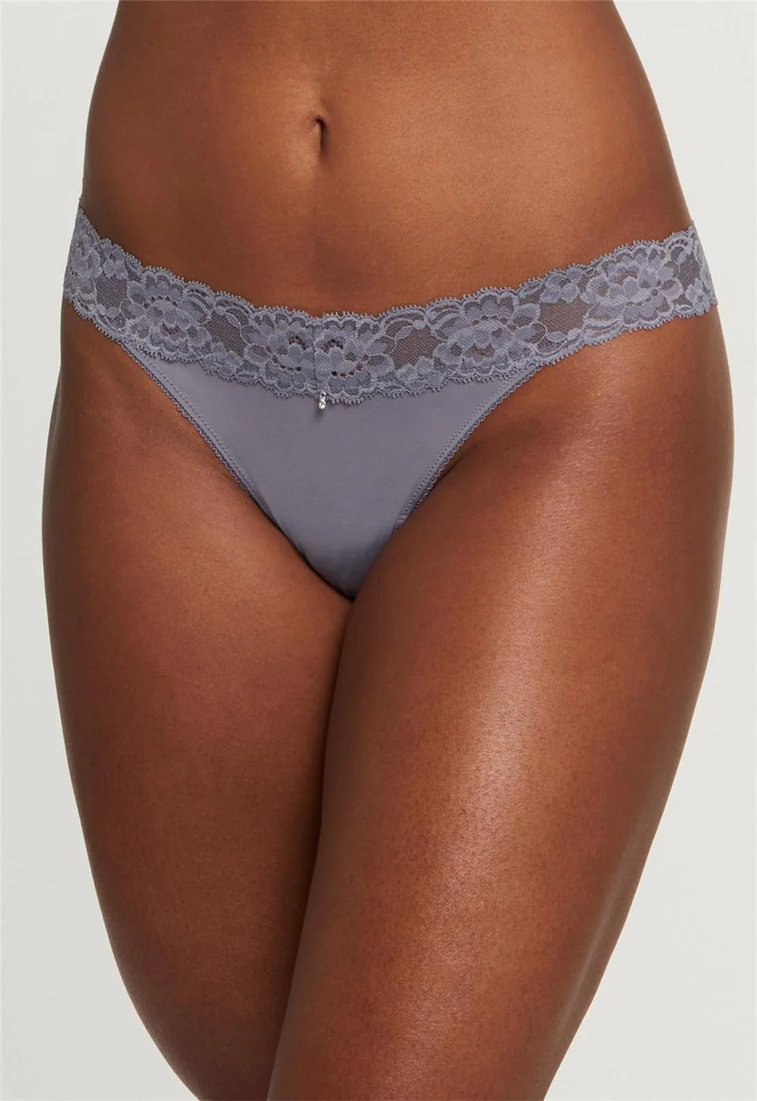 Ultra Soft Thong In Crystal Grey - Montelle