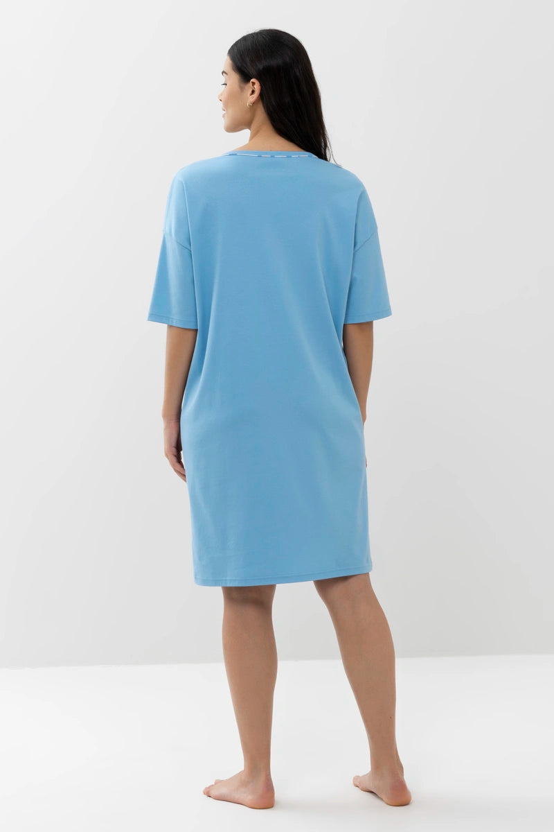 Anjella Cotton Sleepwear in Blue Summer