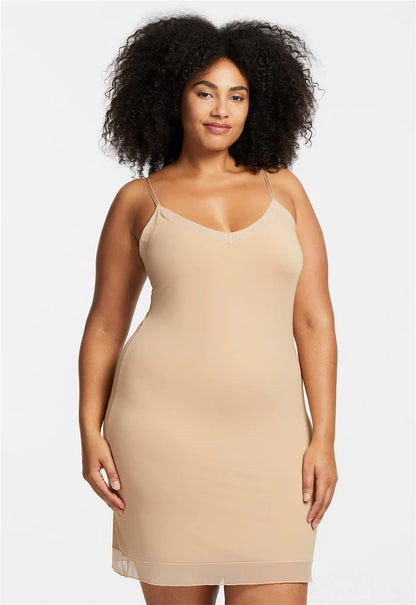 Round Neck Mid-Thigh Slip - Montelle