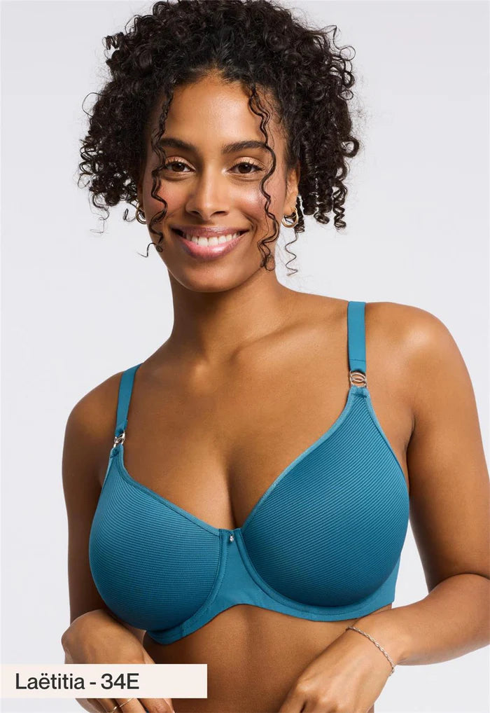 Sublime Spacer T-Shirt Bra In Surf Stripe - Montelle