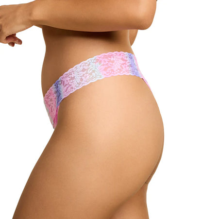 Original Rise Signature Lace Thong in Rem - Hanky Panky