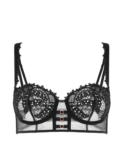 Mystic Demi-Cup Bra In Black - Simone Perele