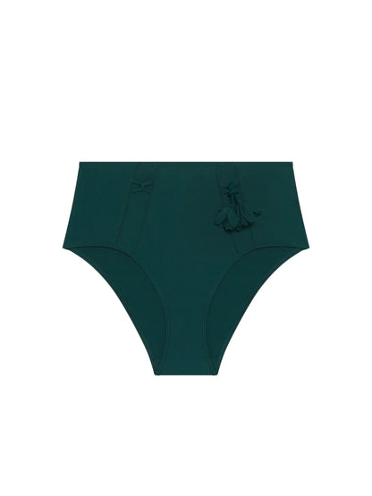 Miracle Retro Bikini Brief In Tropical Green - Simone Perele