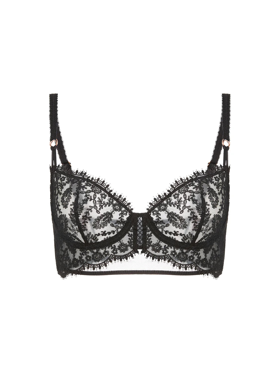Precieuse Half Cup Bra In Black - Simone Perele