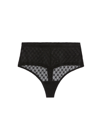 Plume High Waist Shaper Thong in Peau Rosee - Simone Perele
