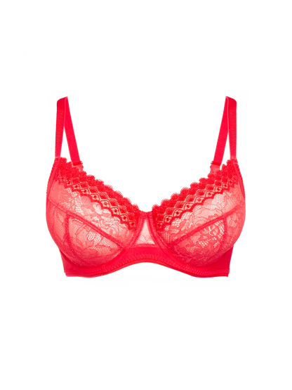Radieuse Full Cup Support Bra in Flamingo - Simone Perele