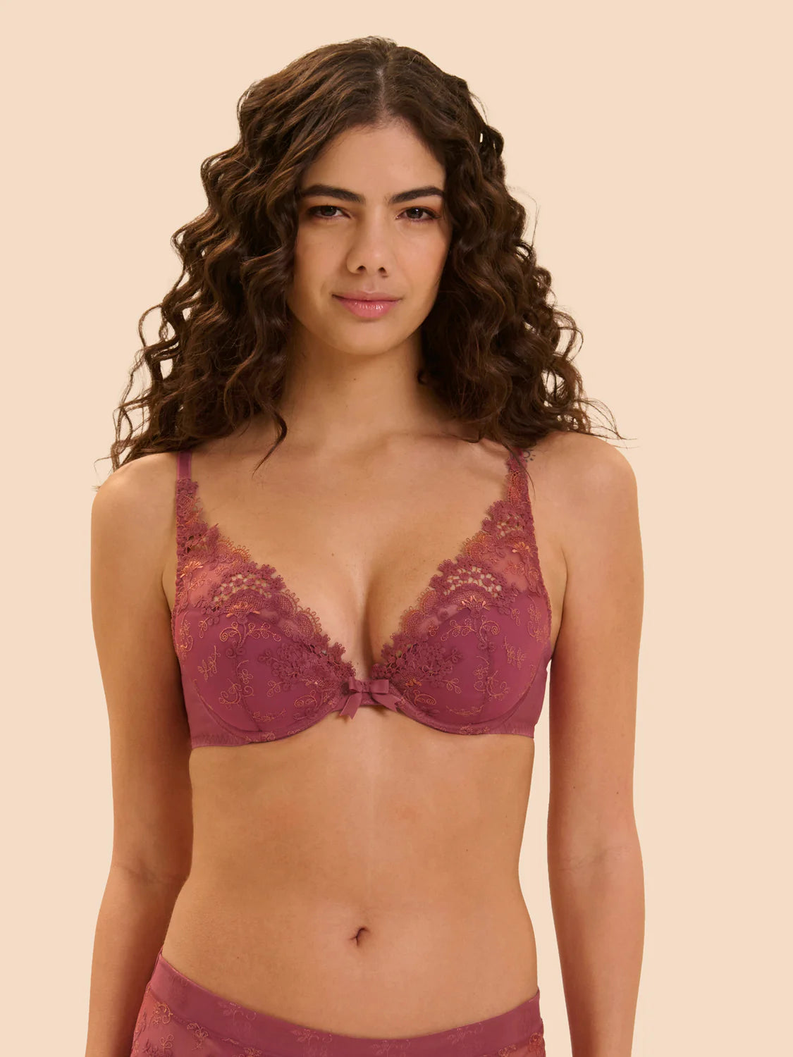 Wish Push Up Bra In Santal Pink - Simone Perele