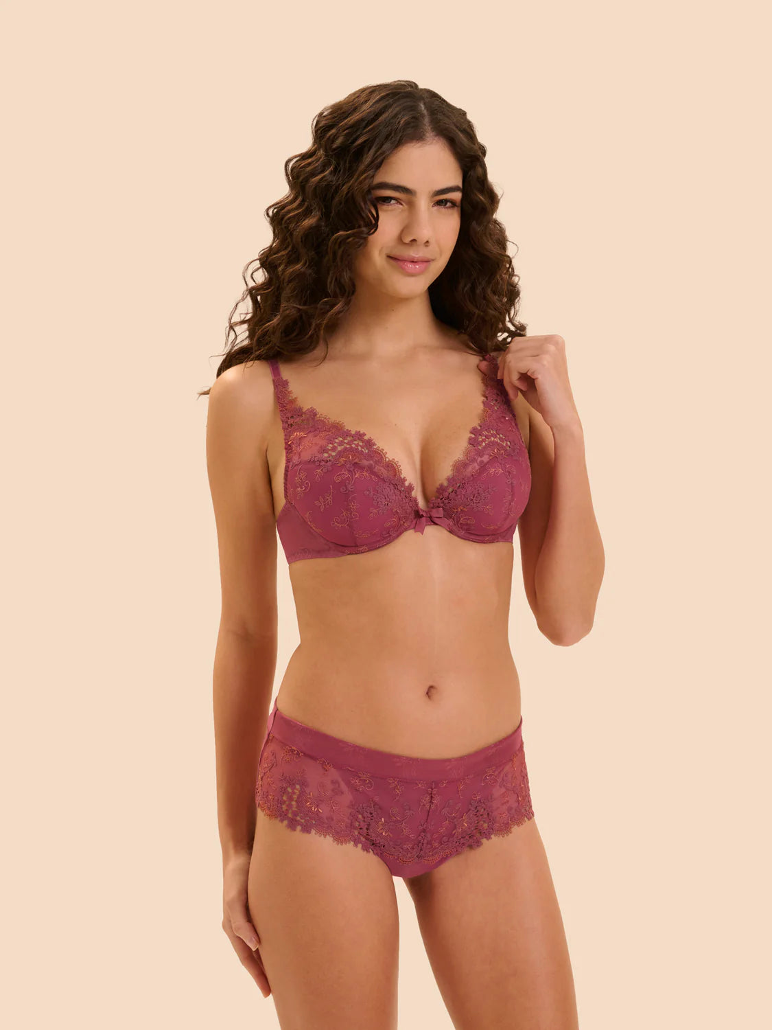 Wish Push Up Bra In Santal Pink - Simone Perele