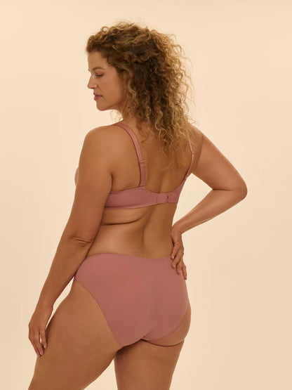 Delice Full Cup Support Bra in Smokey Pink - Simone Perele