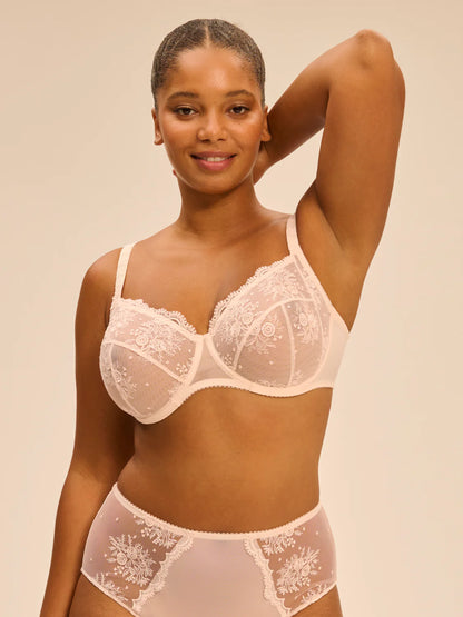 Intrigue Full Cup Support Bra In Sakura Pink - Simone Perele
