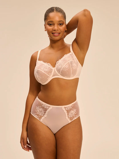 Intrigue Full Cup Support Bra In Sakura Pink - Simone Perele
