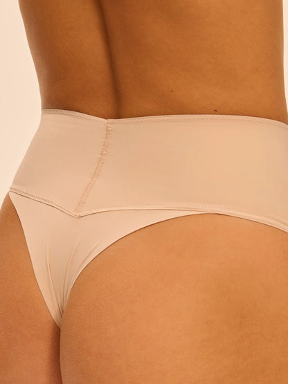 Story High Waist Shaper Thong in Peau Rosee - Simone Perele