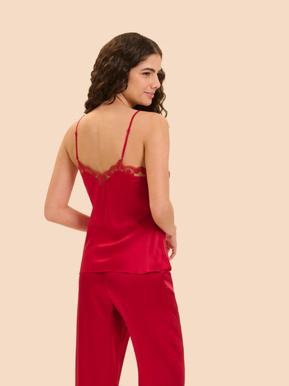 Love Me Top with Embroidery in Opera Red - Simone Perele