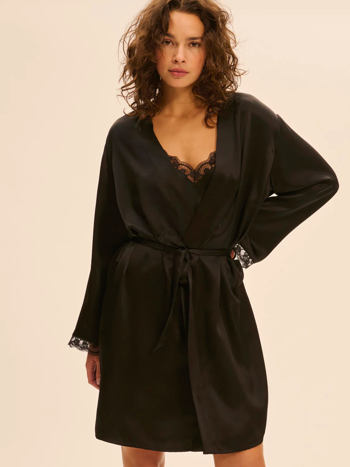 Love Me Kimono in Black - Simone Perele