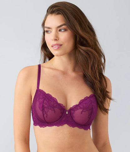 Vivid Attraction Underwire Bra in Dark Purple - Wacoal