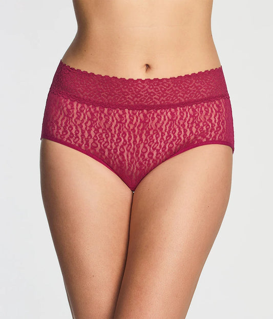 High Bar Brief in Red Plum - Wacoal