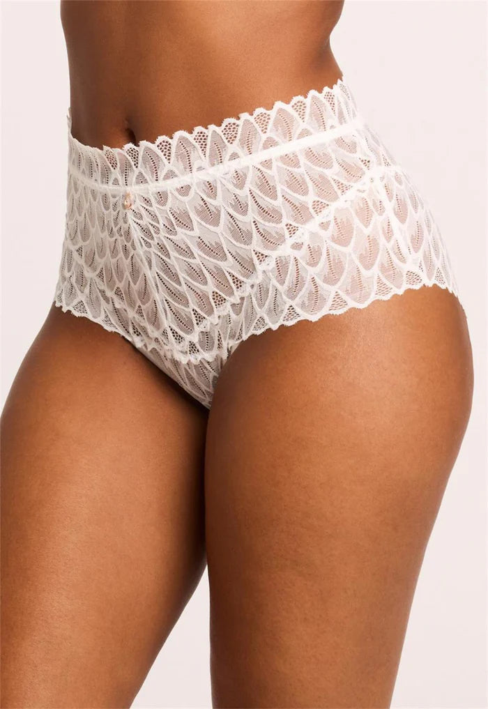 Lacy High Waist Brief in Chantilly - Montelle