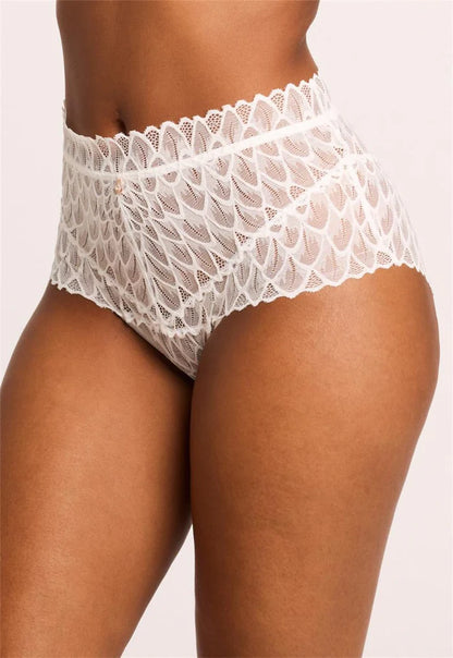 Lacy High Waist Brief in Chantilly - Montelle