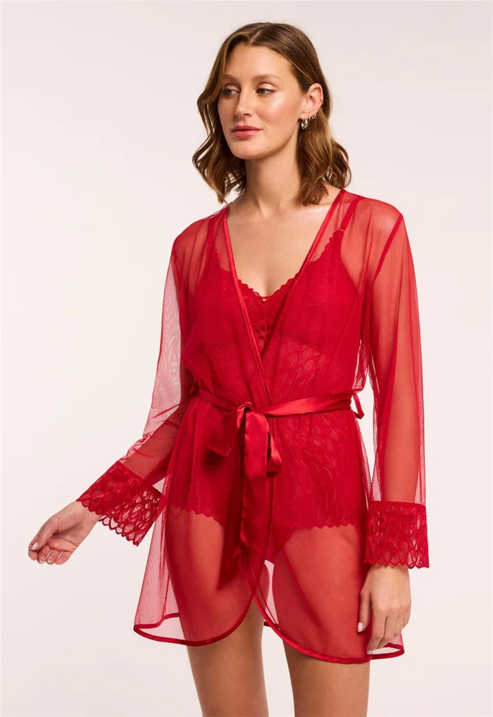 Lacy Cover-up in Sweet Red - Montelle