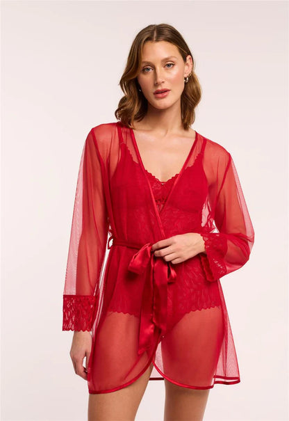 Lacy Cover-up in Sweet Red - Montelle
