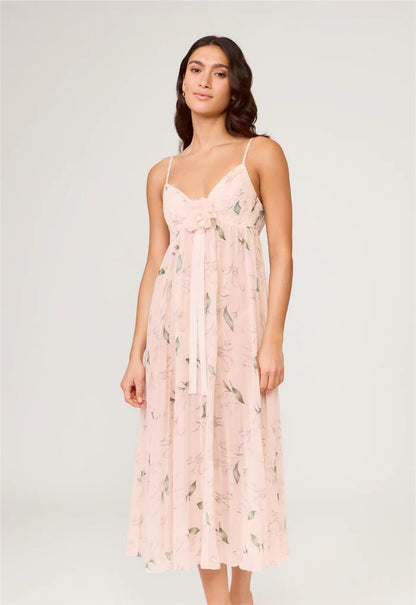 Breeze Gown Set in Blush Whitebell - Rya