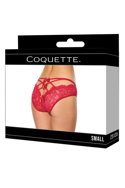 Pinstripe Mesh with Scallop Lace Panty - Coquette