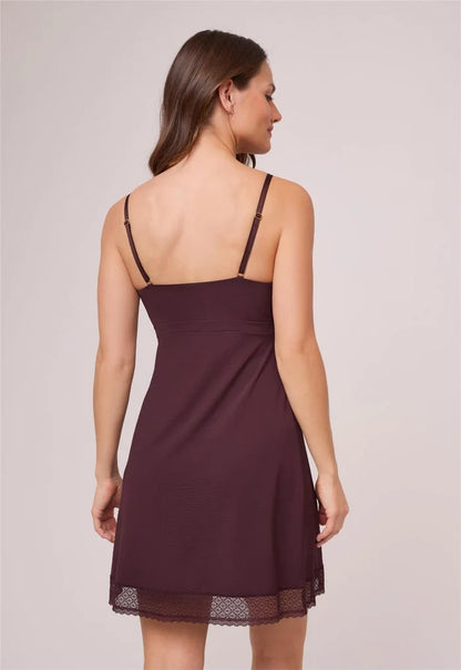 Full Bust Support Chemise In Fudge - Montelle