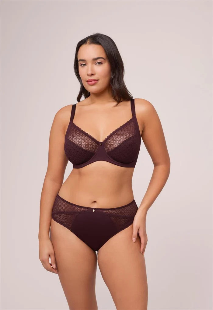 Muse Full Cup Lace Bra In Fudge - Montelle