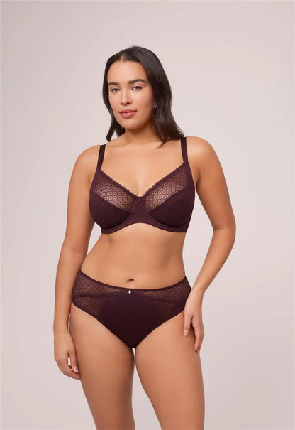 Muse Full Cup Lace Bra In Fudge - Montelle