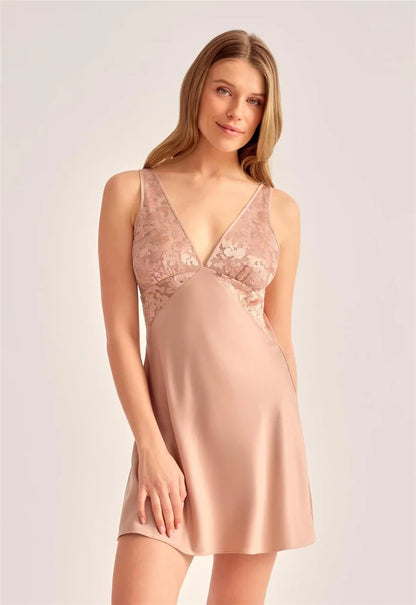 Golden Hour Chemise in Rose Gold - Rya