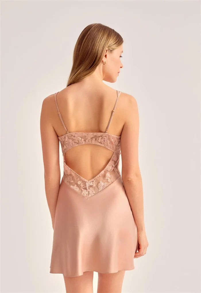 Golden Hour Chemise in Rose Gold - Rya