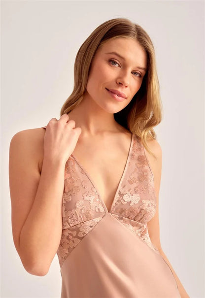 Golden Hour Chemise in Rose Gold - Rya